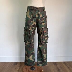 Heron Preston Camo Cargo Pants XS Authentic
